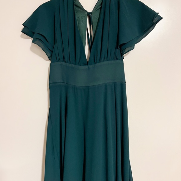 Emerald green long dress - Picture 3 of 5
